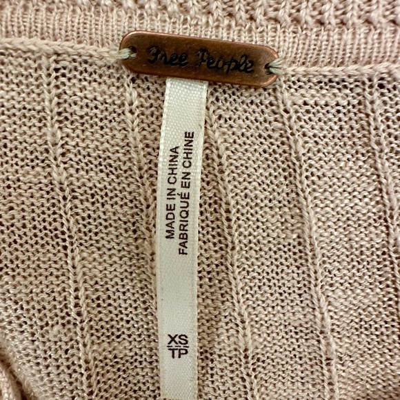 Free People Betty Tie-Front Sweater, Size XS, MSRP $148 - Picture 10 of 11